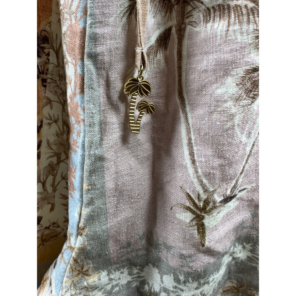Calypso St Barth Wide Leg Linen Women’s Drawstring Pants Sz M Lagenlook New - Picture 5 of 10
